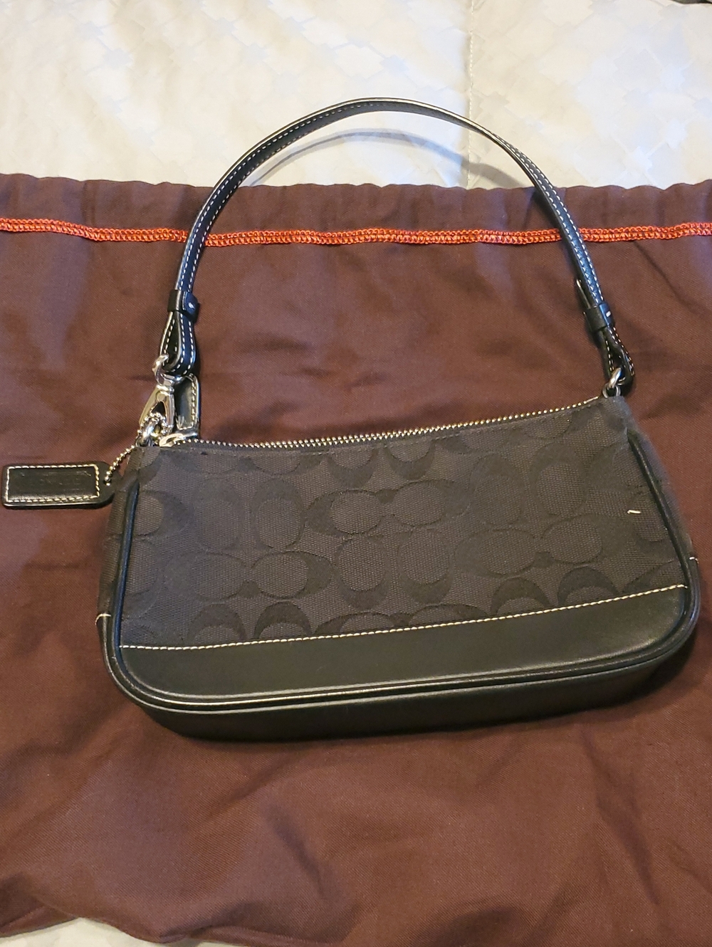 Vintage Coach Signature Demi Pouch
